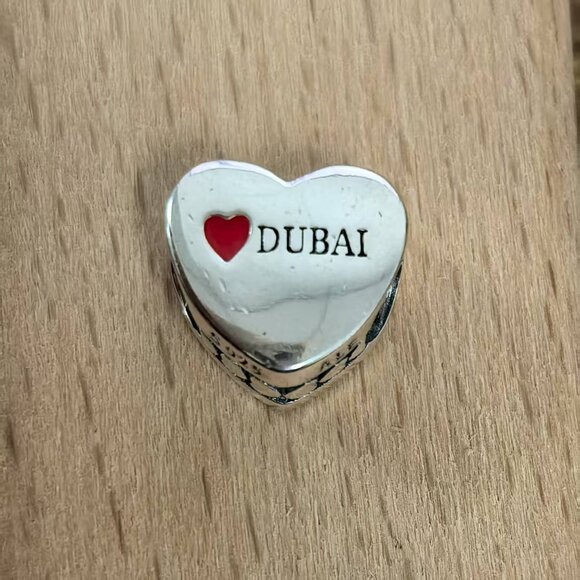 Pandora Jewelry - Pandora DUBAI Exclusive Travel Heart Charm Pendant, S925 Silver Bracelets